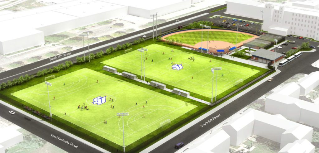 Rendering of proposed Ninth Street fields