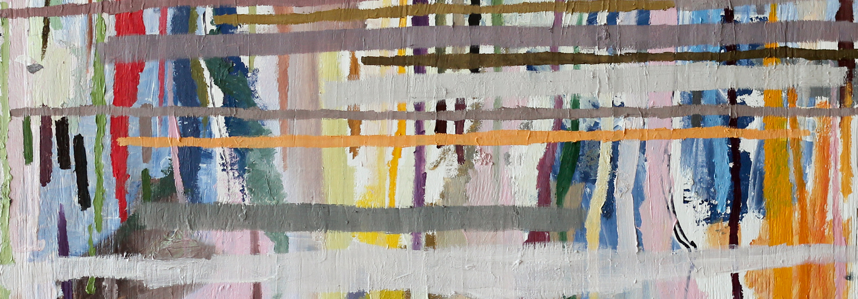 Colorful lines painting by Lauren Young
